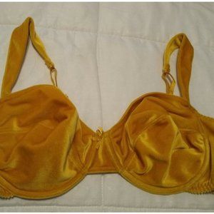 Bra 38C Vintage Gold Velour 70s Sexy 💋